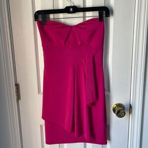 Strapless mini dress
